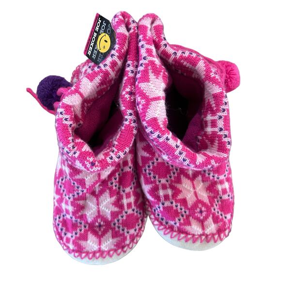 Joe Boxer Slippers Womens‎ Size M/L 9.5 / 10 Knit Snowflake Ankle Length NWT - Picture 6 of 9